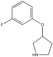 3-(3-FLUOROPHENOXY)PYRROLIDINE Struktur