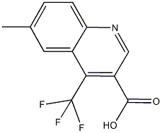 6-METHYL-4-(TRIFLUOROMETHYL)QUINOLINE-3-CARBOXYLIC ACID Struktur