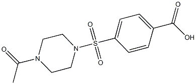 4-[(4-ACETYLPIPERAZIN-1-YL)SULFONYL]BENZOIC ACID Struktur