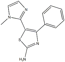 5-(1-METHYL-1H-IMIDAZOL-2-YL)-4-PHENYL-1,3-THIAZOL-2-AMINE Struktur