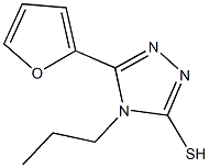 5-(2-FURYL)-4-PROPYL-4H-1,2,4-TRIAZOLE-3-THIOL Struktur