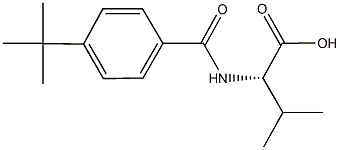 (2S)-2-[(4-tert-butylbenzoyl)amino]-3-methylbutanoic acid Struktur