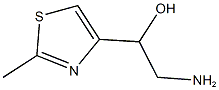 2-amino-1-(2-methyl-1,3-thiazol-4-yl)ethanol Struktur