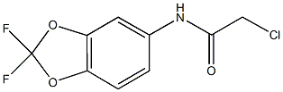 2-Chloro-N-(2,2-difluoro-benzo[1,3]dioxol-5-yl)-acetamide Struktur