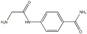 4-[(aminoacetyl)amino]benzamide Struktur