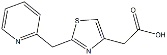 [2-(pyridin-2-ylmethyl)-1,3-thiazol-4-yl]acetic acid Struktur