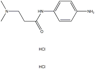 N-(4-aminophenyl)-3-(dimethylamino)propanamide dihydrochloride Struktur