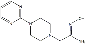 (1Z)-N'-hydroxy-2-(4-pyrimidin-2-ylpiperazin-1-yl)ethanimidamide Struktur