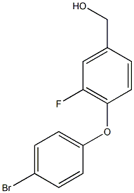 [4-(4-bromophenoxy)-3-fluorophenyl]methanol Struktur