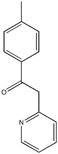 1-(4-methylphenyl)-2-(pyridin-2-yl)ethan-1-one Struktur