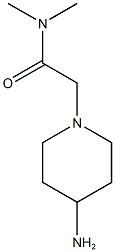 2-(4-aminopiperidin-1-yl)-N,N-dimethylacetamide Struktur