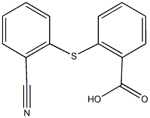 2-[(2-cyanophenyl)sulfanyl]benzoic acid Struktur