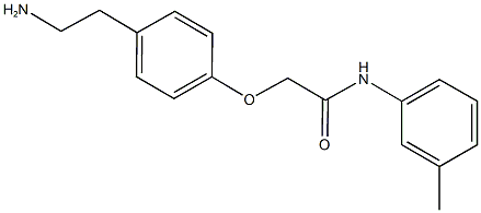 2-[4-(2-aminoethyl)phenoxy]-N-(3-methylphenyl)acetamide Struktur