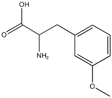 2-amino-3-(3-methoxyphenyl)propanoic acid Struktur