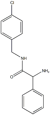 2-amino-N-[(4-chlorophenyl)methyl]-2-phenylacetamide Struktur