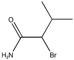 2-bromo-3-methylbutanamide Struktur