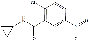 2-chloro-N-cyclopropyl-5-nitrobenzamide Struktur