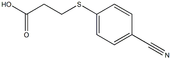 3-[(4-cyanophenyl)sulfanyl]propanoic acid Struktur