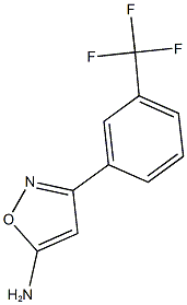 3-[3-(trifluoromethyl)phenyl]-1,2-oxazol-5-amine Struktur