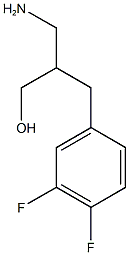 3-amino-2-[(3,4-difluorophenyl)methyl]propan-1-ol Struktur