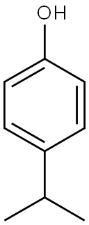 4-(propan-2-yl)phenol Struktur