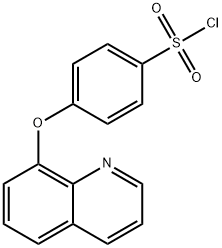 4-(quinolin-8-yloxy)benzene-1-sulfonyl chloride Struktur