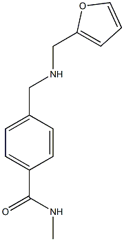 4-{[(furan-2-ylmethyl)amino]methyl}-N-methylbenzamide Struktur