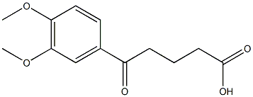 5-(3,4-dimethoxyphenyl)-5-oxopentanoic acid Struktur