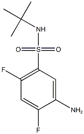 5-amino-N-tert-butyl-2,4-difluorobenzene-1-sulfonamide Struktur