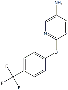 6-[4-(trifluoromethyl)phenoxy]pyridin-3-amine Struktur