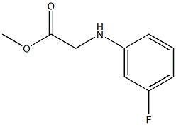 methyl 2-[(3-fluorophenyl)amino]acetate Struktur