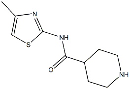 N-(4-methyl-1,3-thiazol-2-yl)piperidine-4-carboxamide Struktur