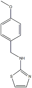 N-[(4-methoxyphenyl)methyl]-1,3-thiazol-2-amine Struktur