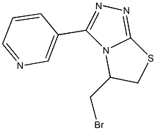 5-(BROMOMETHYL)-3-PYRIDIN-3-YL-5,6-DIHYDRO[1,3]THIAZOLO[2,3-C][1,2,4]TRIAZOLE Struktur