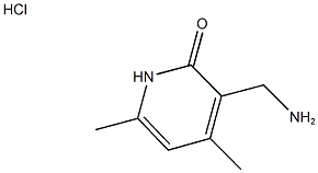 3-(AMINOMETHYL)-4,6-DIMETHYLPYRIDIN-2(1H)-ONE HYDROCHLORIDE Struktur