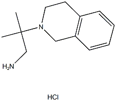 2-(3,4-DIHYDROISOQUINOLIN-2(1H)-YL)-2-METHYLPROPAN-1-AMINE HYDROCHLORIDE Struktur