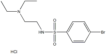 4-BROMO-N-[2-(DIETHYLAMINO)ETHYL]BENZENESULFONAMIDE HYDROCHLORIDE Struktur