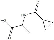 2-[(CYCLOPROPYLCARBONYL)AMINO]PROPANOIC ACID Struktur