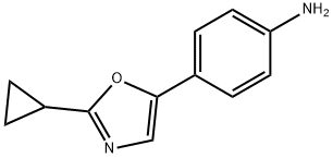 4-(2-CYCLOPROPYL-1,3-OXAZOL-5-YL)ANILINE Struktur