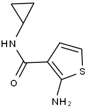 2-AMINO-N-CYCLOPROPYLTHIOPHENE-3-CARBOXAMIDE Struktur