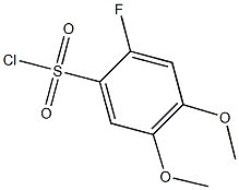 2-FLUORO-4,5-DIMETHOXYBENZENESULFONYL CHLORIDE Struktur