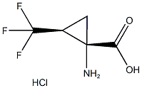 (Z)-1-AMINO-2-TRIFLUOROMETHYL-CYCLOPROPANECARBOXYLIC ACID HYDROCHLORIDE Struktur