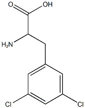 2-amino-3-(3,5-dichlorophenyl)propanoic acid Struktur