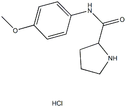 N-(4-methoxyphenyl)pyrrolidine-2-carboxamide hydrochloride Struktur