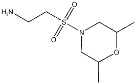 2-[(2,6-dimethylmorpholin-4-yl)sulfonyl]ethanamine Struktur