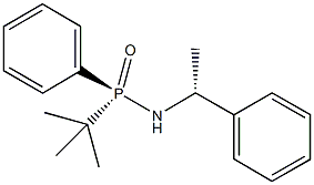 P-(tert-butyl)-P-phenyl-N-[(1R)-1-phenylethyl]phosphinic amide Struktur