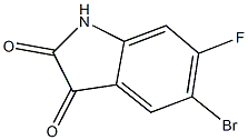 5-bromo-6-fluoro-1H-indole-2,3-dione Struktur