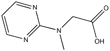 [methyl(pyrimidin-2-yl)amino]acetic acid Struktur