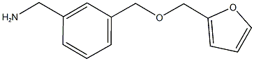 1-{3-[(2-furylmethoxy)methyl]phenyl}methanamine Struktur