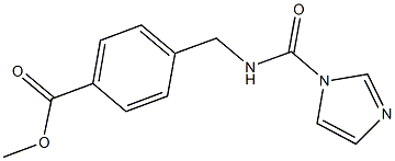 methyl 4-{[(1H-imidazol-1-ylcarbonyl)amino]methyl}benzoate Struktur